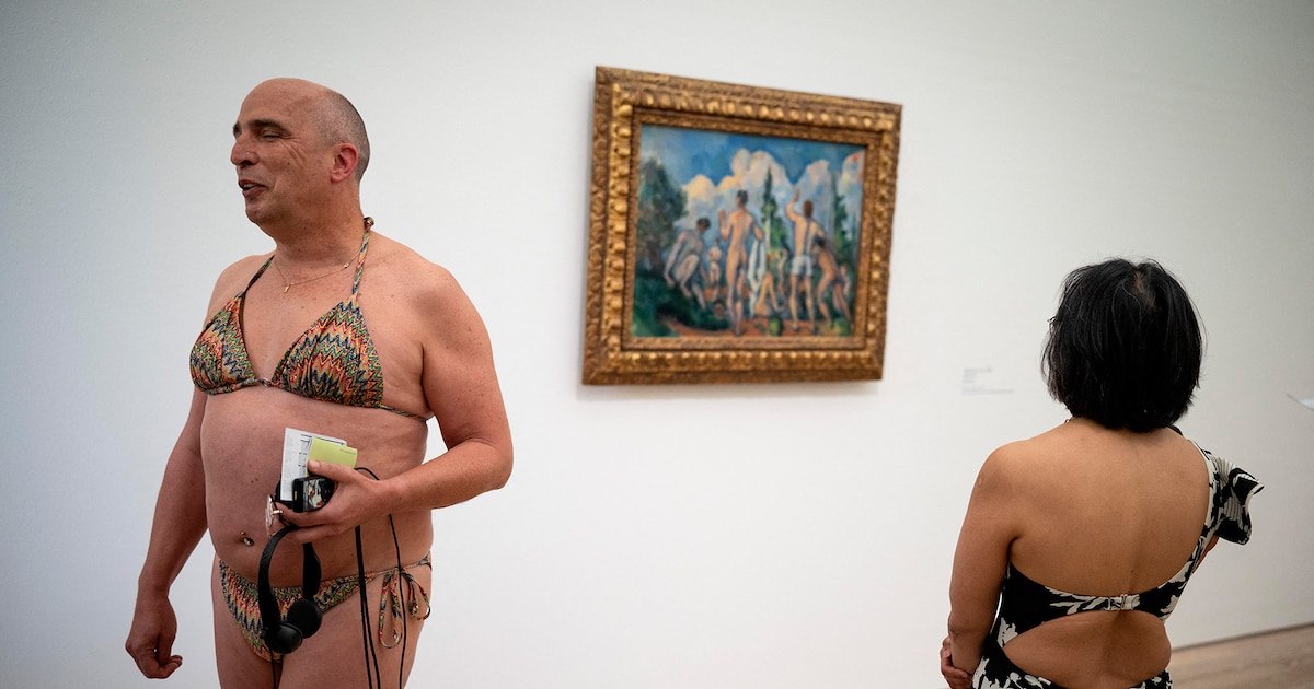 Museo suizo propone visitar la muestra de Cézanne en traje de baño